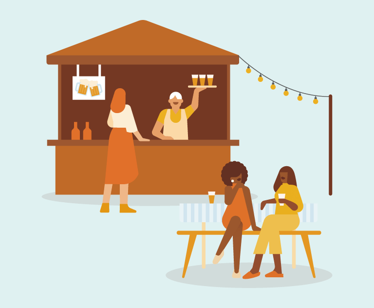 Beer garden